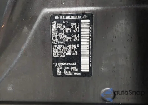 2020 Nissan Armada Platinum 4Wd из США, поврежденный, VIN JN8AY2NC3L9616405